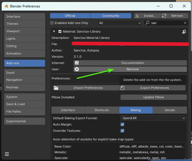 Updating the Addon - Documentation