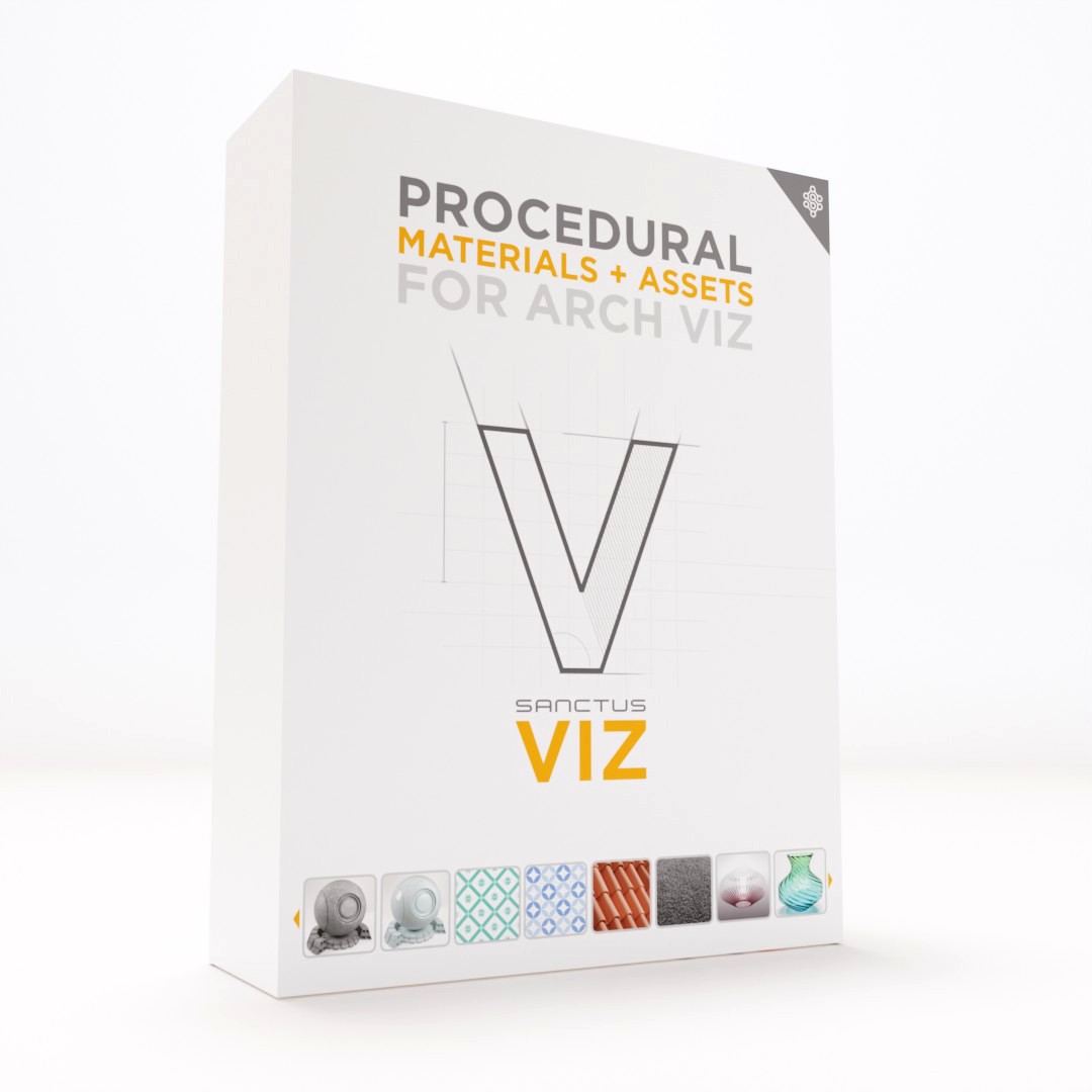 Sanctus Viz Product Box - Blender ArchViz Materials